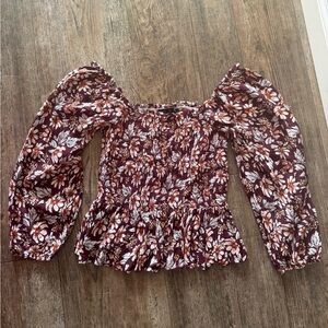 AE Floral Puff Sleeve Top